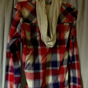 Hooded flannel